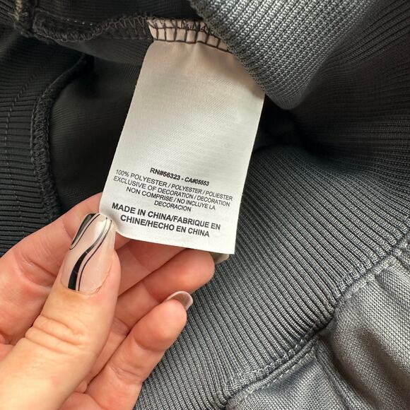 Vintage Y2K Nike Scott Mini Swoosh Flared Sweatpants Gray Large - Picture 6 of 6